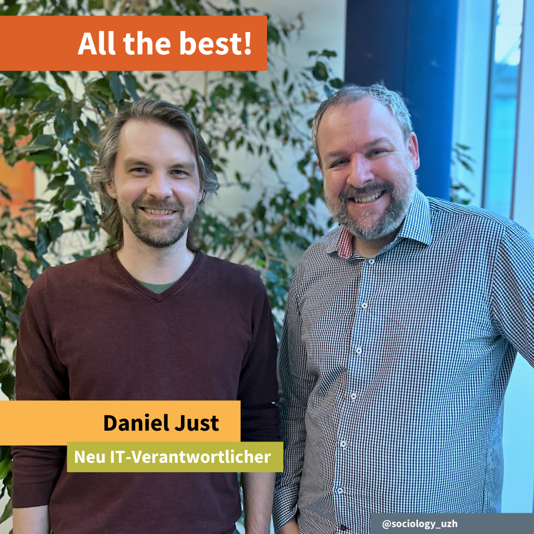 Neuer IT Verwantwortlicher Daniel Just im Foto mit abtretendem John Flury